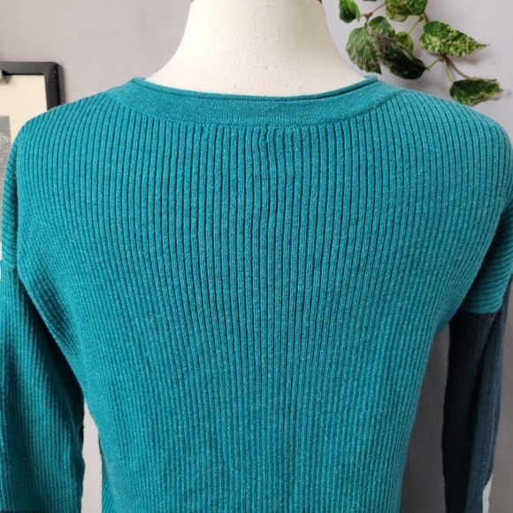 Smartwool Colorblock Ribbed Pullover Crew Sweater XS - Picture 4 of 12